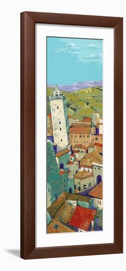 Rooftops of San Gimignano-Jane Henry Parsons-Framed Premium Giclee Print