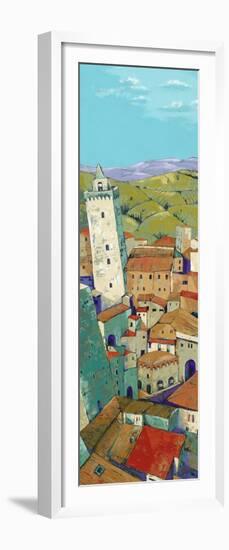 Rooftops of San Gimignano-Jane Henry Parsons-Framed Premium Giclee Print