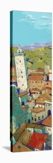 Rooftops of San Gimignano-Jane Henry Parsons-Stretched Canvas