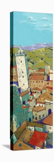 Rooftops of San Gimignano-Jane Henry Parsons-Stretched Canvas