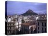 Rooftops of the City with Lykavittos Hills in Background-Dmitri Kessel-Stretched Canvas