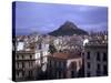 Rooftops of the City with Lykavittos Hills in Background-Dmitri Kessel-Stretched Canvas