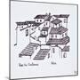 Rooftops of the old city along Rue de Chateaux, Nice, France-Richard Lawrence-Mounted Photographic Print