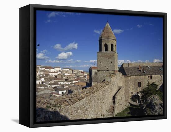 Rooftops of Town from the Castle, Bovino, Puglia, Italy, Europe-Terry Sheila-Framed Stretched Canvas