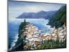 Rooftops of Vernazza-Marilyn Dunlap-Mounted Art Print