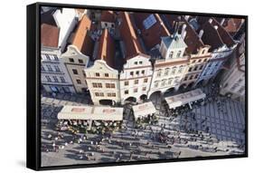 Rooftops, Old Town Square (Staromestske Namesti), Prague, Bohemia, Czech Republic, Europe-Markus Lange-Framed Stretched Canvas