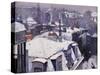 Rooftops under the Snow, Paris-Gustave Caillebotte-Stretched Canvas