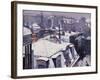 Rooftops under the Snow, Paris-Gustave Caillebotte-Framed Art Print