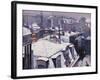 Rooftops under the Snow, Paris-Gustave Caillebotte-Framed Art Print