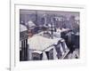 Rooftops under the Snow, Paris-Gustave Caillebotte-Framed Art Print