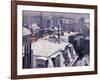 Rooftops under the Snow, Paris-Gustave Caillebotte-Framed Art Print