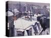 Rooftops under the Snow, Paris-Gustave Caillebotte-Stretched Canvas