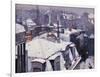 Rooftops under the Snow, Paris-Gustave Caillebotte-Framed Art Print