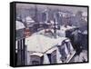 Rooftops under the Snow, Paris-Gustave Caillebotte-Framed Stretched Canvas