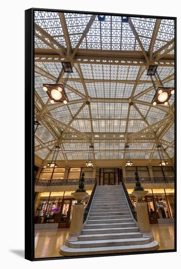 Rookery Building Lobby-Steve Gadomski-Framed Stretched Canvas