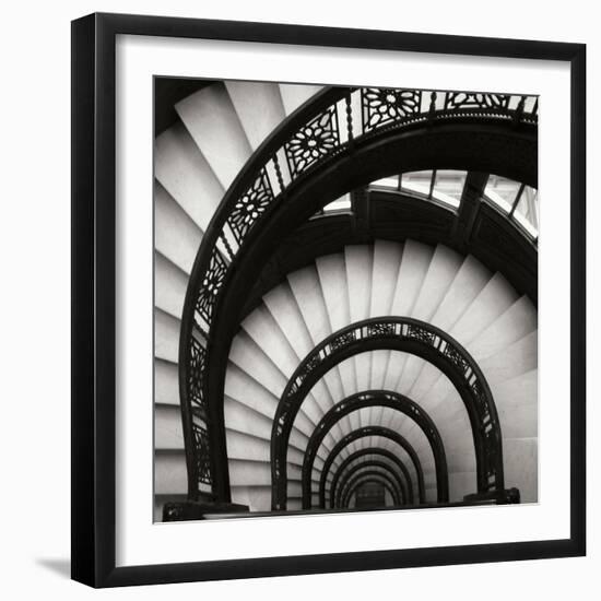 Rookery Stairwell Sq-Jim Christensen-Framed Photographic Print