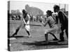 Rookie Outfielder from Racine Preparing to Sock One on the Nose-Wallace Kirkland-Stretched Canvas