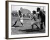 Rookie Outfielder from Racine Preparing to Sock One on the Nose-Wallace Kirkland-Framed Photographic Print