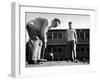 Rookies Playing Croquet to Relax During the Dodgers Spring Training-null-Framed Photographic Print