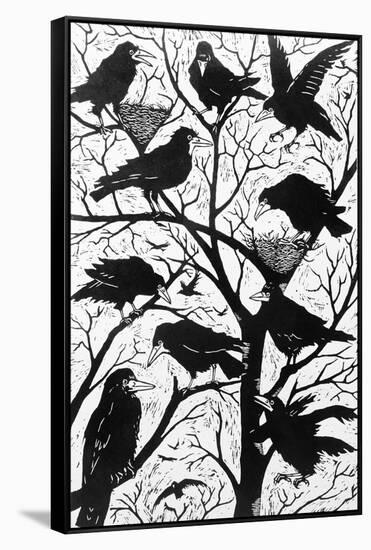 Rooks, 1998-Nat Morley-Framed Stretched Canvas