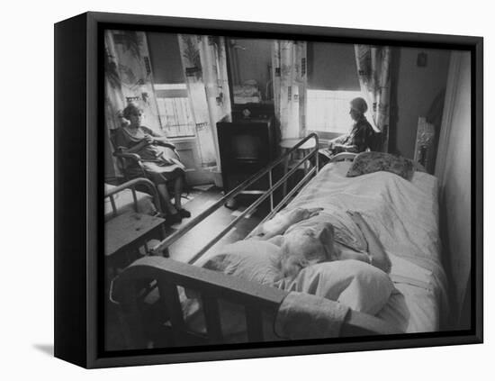 Room in a Nursing Home-Carl Mydans-Framed Stretched Canvas