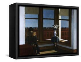 Room in Brooklyn-Edward Hopper-Framed Stretched Canvas