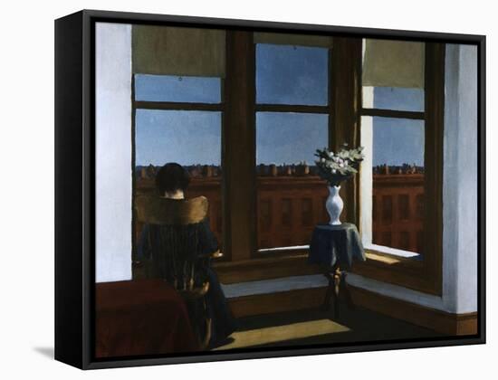 Room in Brooklyn-Edward Hopper-Framed Stretched Canvas