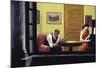 Room in New York, 1932-Edward Hopper-Mounted Art Print