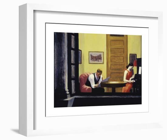 Room in New York, 1932-Edward Hopper-Framed Art Print