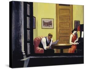 Room in New York, 1932-Edward Hopper-Stretched Canvas