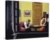 Room in New York, 1932-Edward Hopper-Stretched Canvas