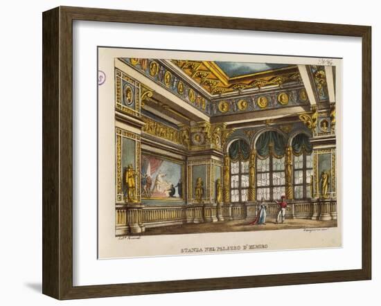 Room in the Palace of Elmiro, from 'Othello'-Alessandro Sanquirico-Framed Giclee Print