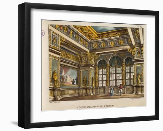 Room in the Palace of Elmiro, from 'Othello'-Alessandro Sanquirico-Framed Giclee Print