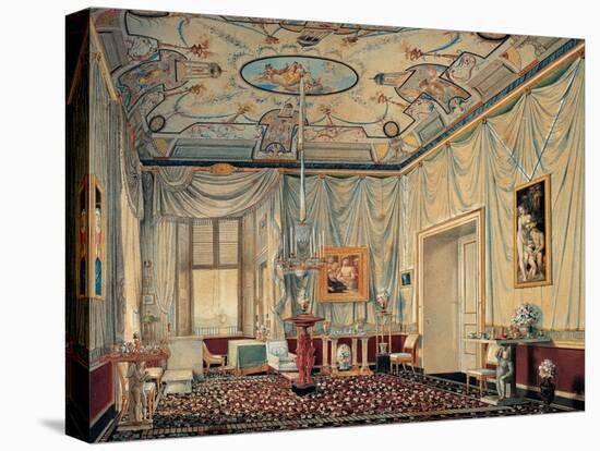 Room of Carolina Murat in the Palazzo Reale in Naples-Elie-Honore Montagny-Stretched Canvas