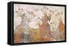 Room of Lilies or Spring, Akrotiri Fresco, Thera-null-Framed Stretched Canvas