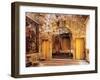 Room of the Married Couple (Alcove), 17th c. Palazzo Mansi, Italy-Tuscany workmanship-Framed Art Print