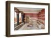 Room of the Throne, Palace of Knossos, Iraklion (Heraklion) (Iraklio)-Markus Lange-Framed Photographic Print