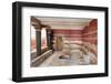 Room of the Throne, Palace of Knossos, Iraklion (Heraklion) (Iraklio)-Markus Lange-Framed Photographic Print