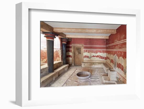 Room of the Throne, Palace of Knossos, Iraklion (Heraklion) (Iraklio)-Markus Lange-Framed Photographic Print