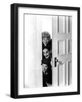 Room Service, Harpo Marx, Groucho Marx, Chico Marx, 1938-null-Framed Photo