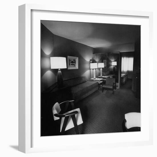 Room Where Actress Lana Turner's Daughter Stabbed Gangster Johnny Stompanato to Death-J^ R^ Eyerman-Framed Photographic Print