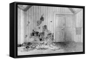 Room Where Tsar Nicholas II and His Family Were Executed, Yekaterinburg, Russia, July 17 1918-null-Framed Stretched Canvas