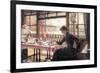 Room with a Glance from the Port-James Tissot-Framed Art Print