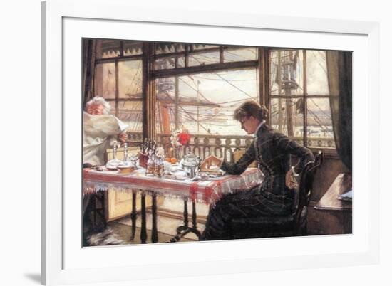 Room with a Glance from the Port-James Tissot-Framed Premium Giclee Print