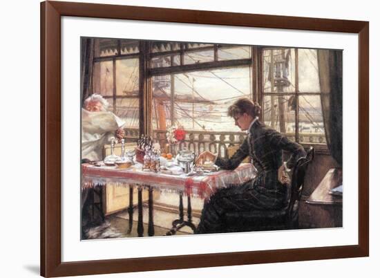 Room with a Glance from the Port-James Tissot-Framed Premium Giclee Print