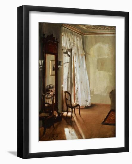 Room with Balcony, 1845-Adolph Menzel-Framed Giclee Print