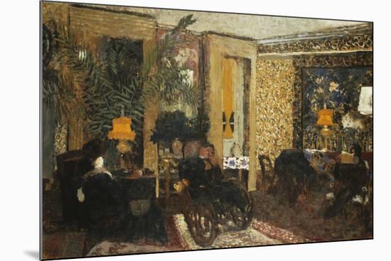 Room with Three Lamps, Rue St. Florentin-Edouard Vuillard-Mounted Giclee Print