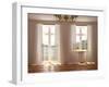 Room with Windows and Balcony Door-JZhuk-Framed Photographic Print