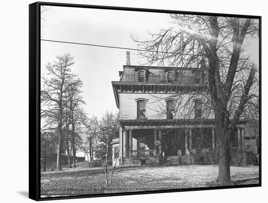 Rooming House-John Vachon-Framed Stretched Canvas