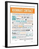 Roommate Contract-JJ Brando-Framed Art Print